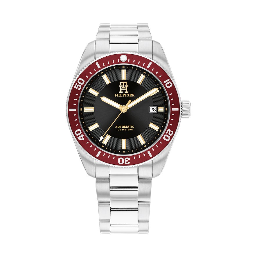 Tommy Hilfiger Herrenuhr Th85 1792154, Herren, Edelstahl, Armband: Edelstahl, Automatik, analog