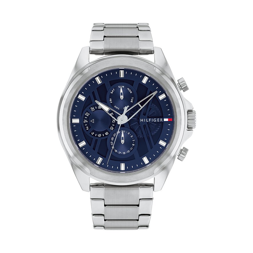 Tommy Hilfiger Herrenuhr Jax 1710656, Herren, Edelstahl, Armband: Edelstahl, Quarz, analog