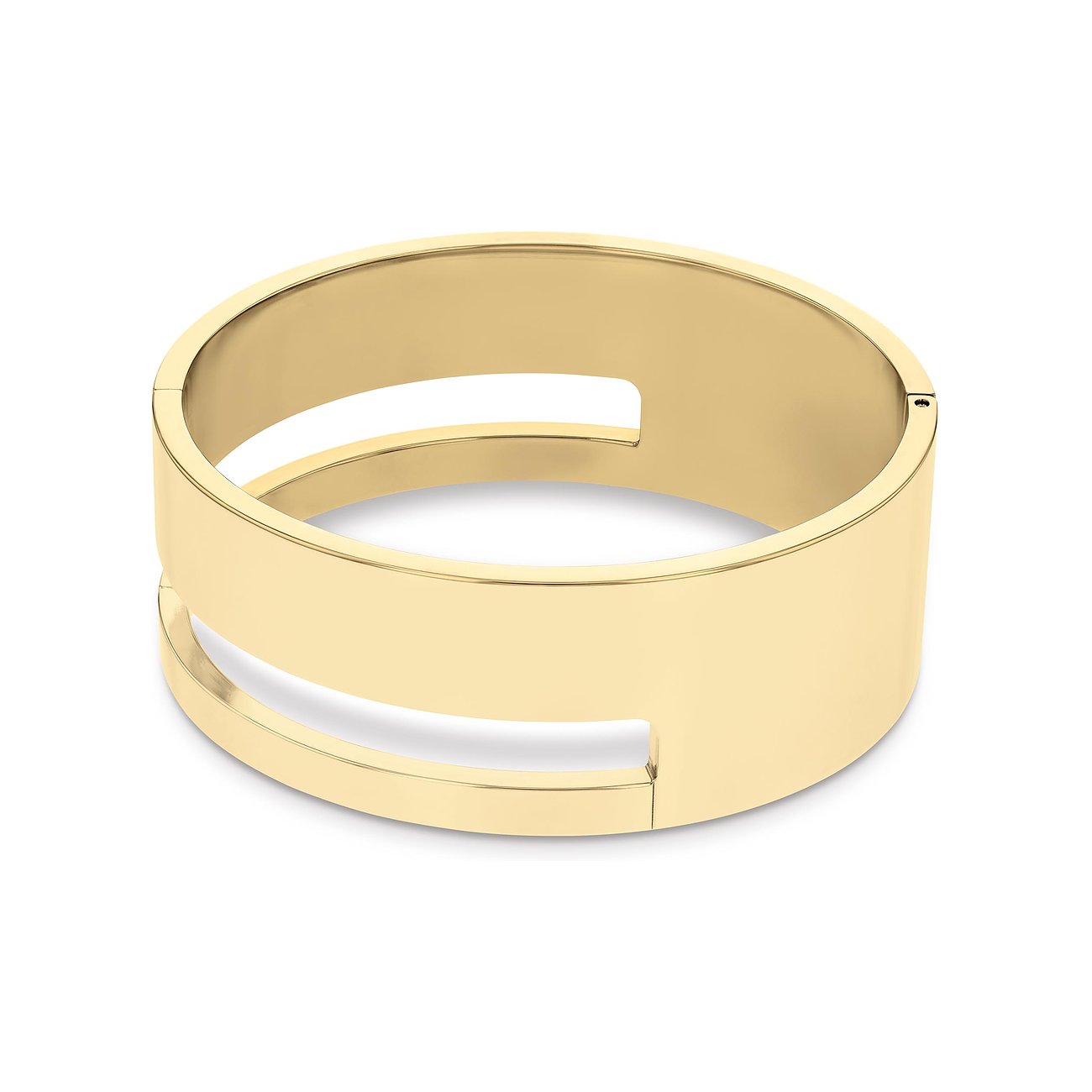 Calvin Klein roestvrijstalen armband met twee open lussen.