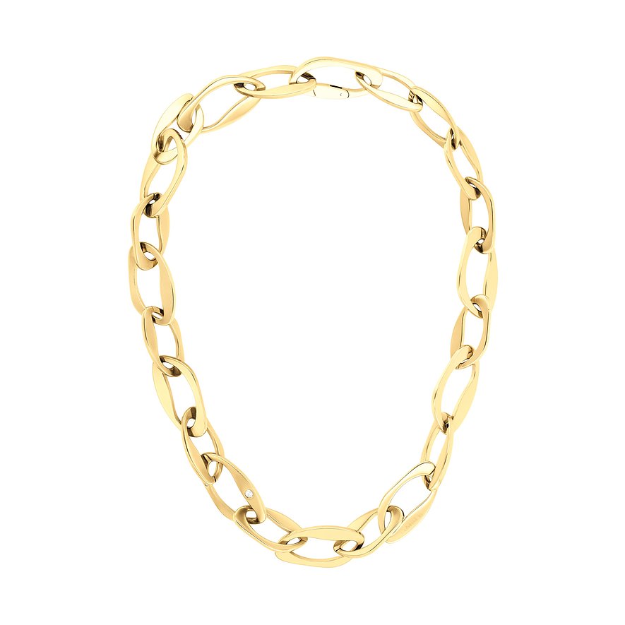 Calvin Klein Kette HARMONIOUS CONNECTION, Kristall, Damen, Edelstahl, gold