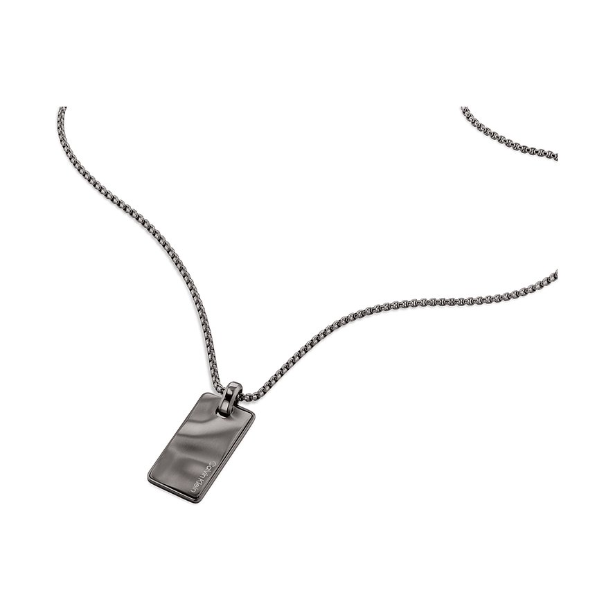 Calvin Klein Kette CK METALLIC WAVES, Herren, Edelstahl, grau