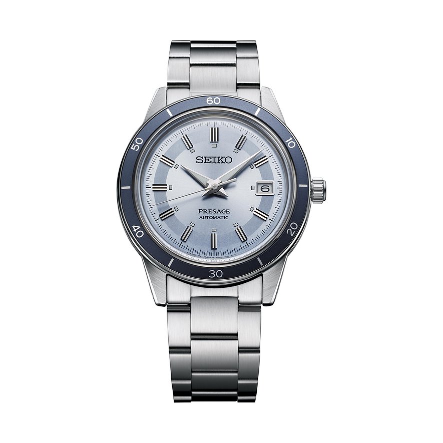 Seiko Uhren-Set inkl. Wechselarmband Style 60's SRPL19J1, Herren, Edelstahl, Armband: Edelstahl, Automatik, analog