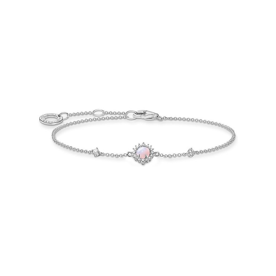 2. Chance - Thomas Sabo Armband A2023-166-7-L19V, Glasstein, Damen, 925er Silber, silber