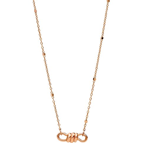 DoDo Halsschmuck aus 375 Roségold mit kleinen Würfeln.