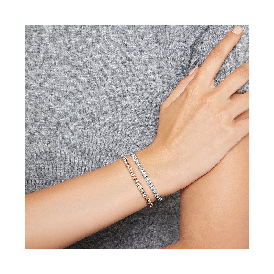 DoDo Armband aus 925er Silber und 750er Gelbgold, bicolor, mit Kugeln.