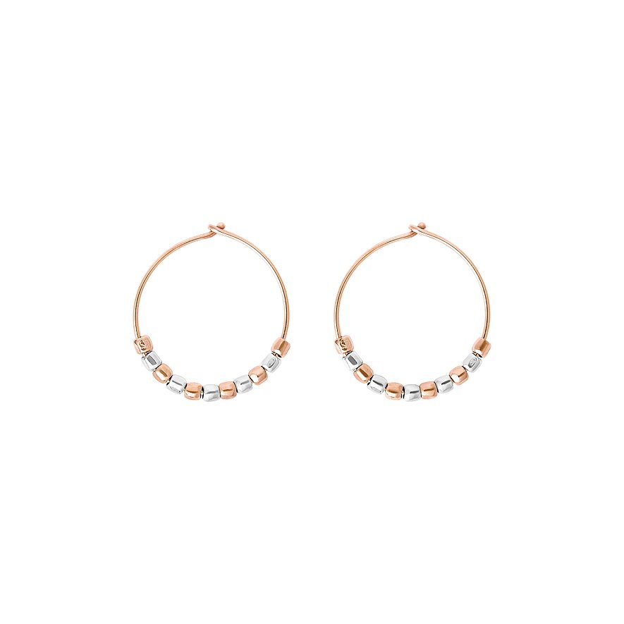 DoDo Einzelner Ohrschmuck Granelli, Damen, 375er Roségold, 925er Silber, roségold