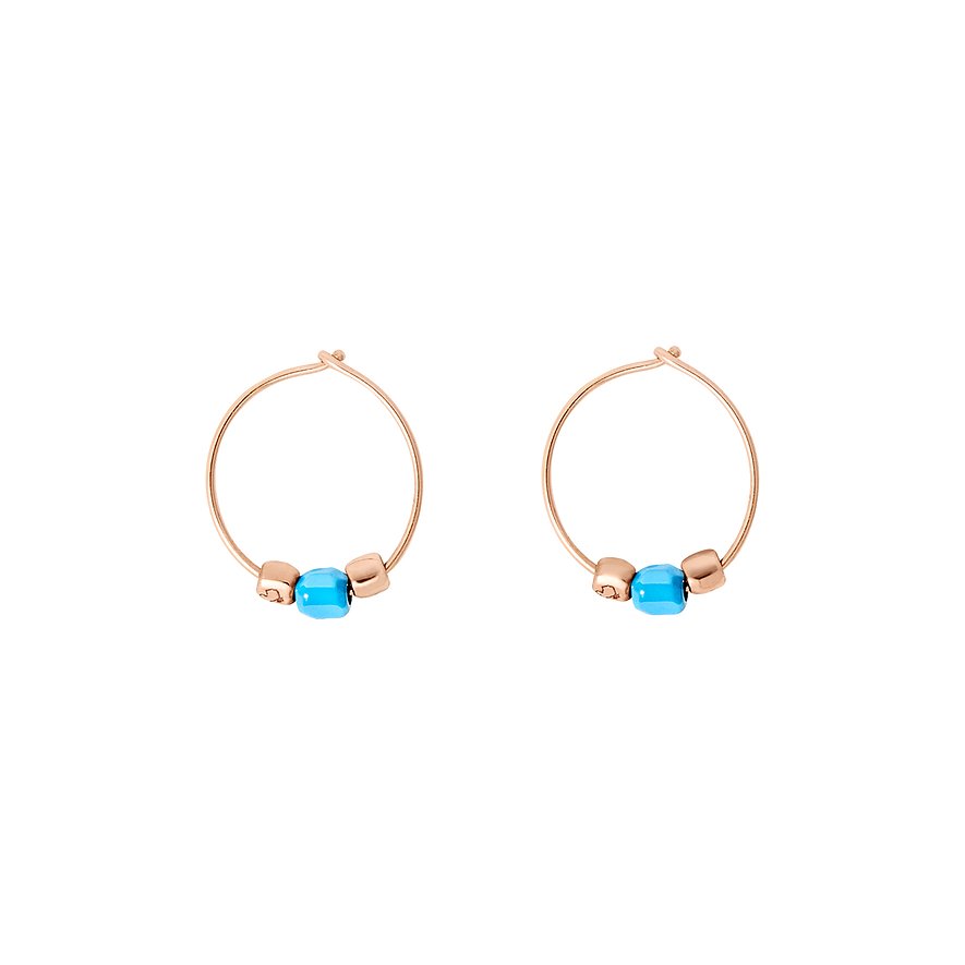 DoDo Einzelner Ohrschmuck Granelli, Damen, 375er Roségold, Keramik, roségold