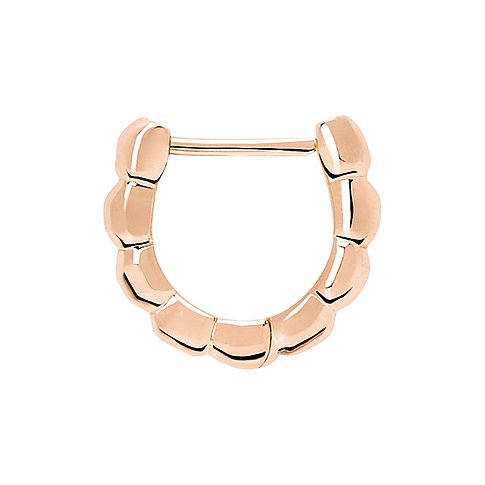 DoDo Ohrring aus 375 Roségold mit Segment-Design.