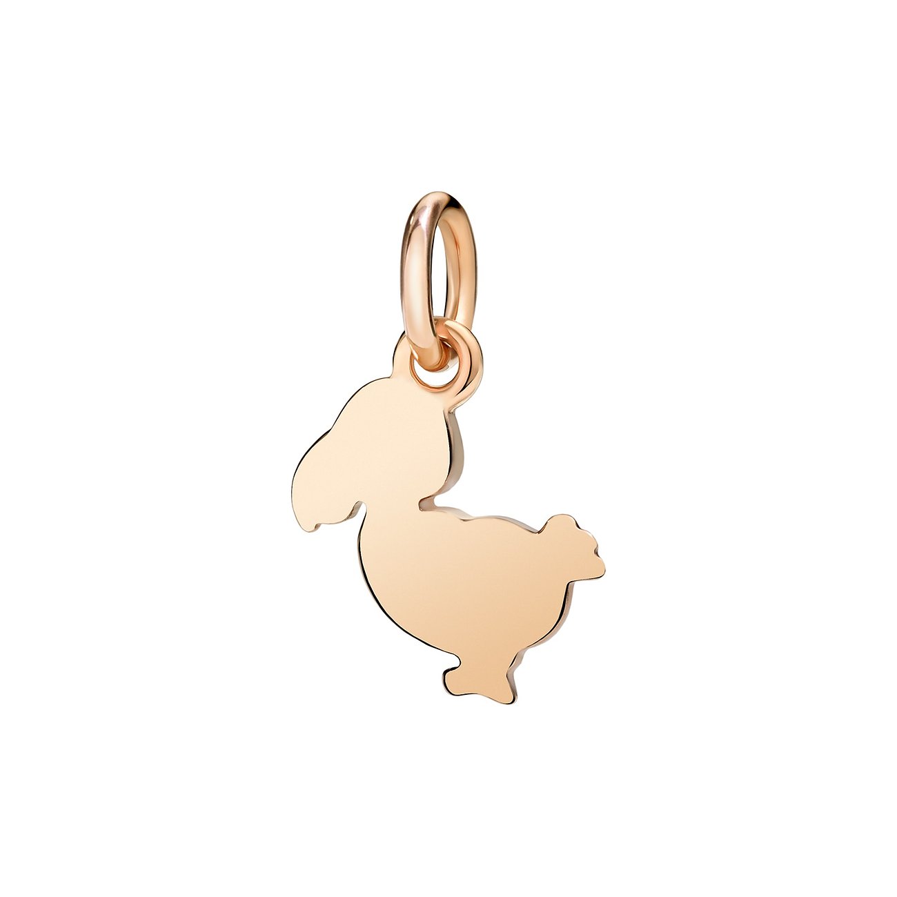 DoDo hanger van 375 roségoud, gevormd als een vogel.