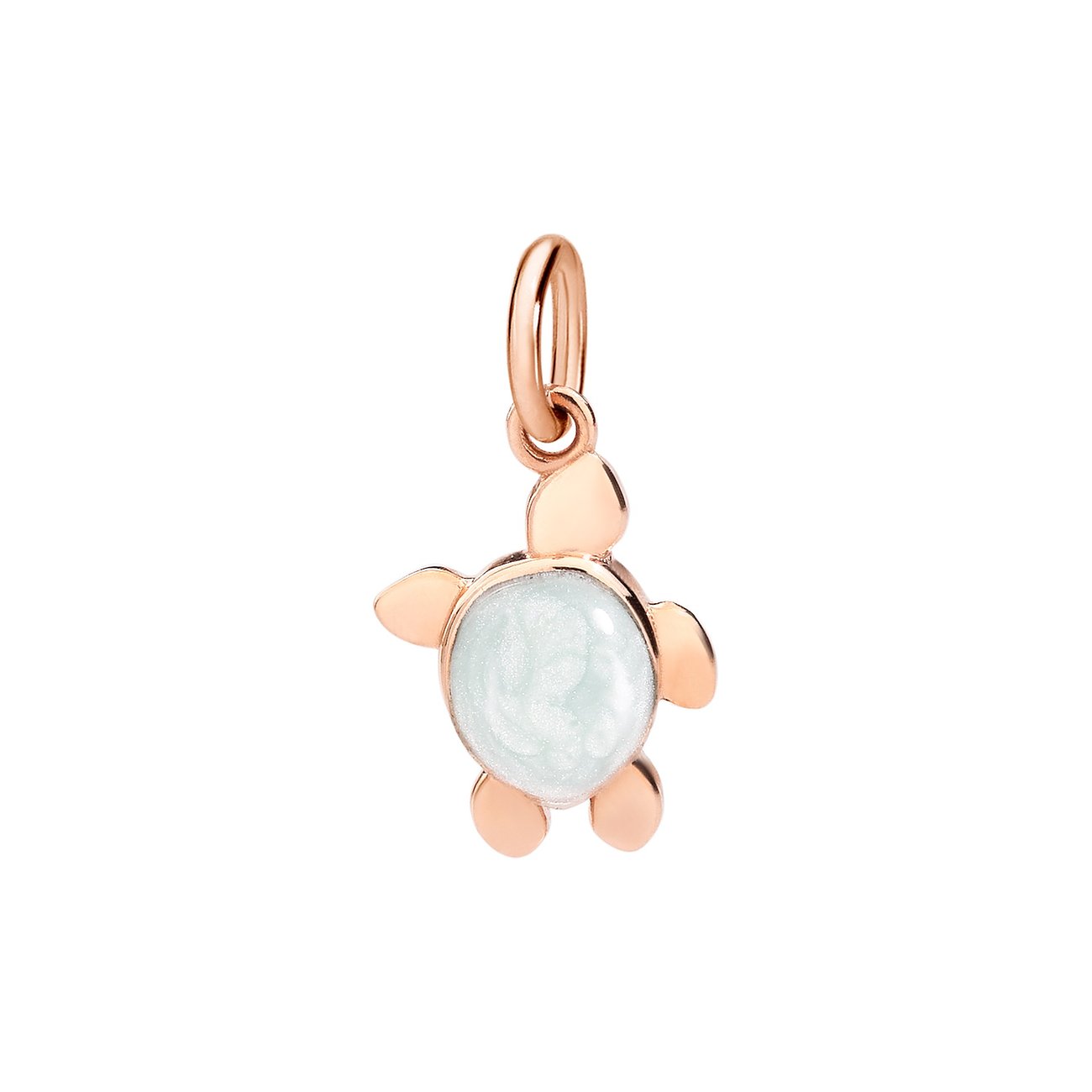 DoDo Anhänger aus 375 Roségold mit Emaille.