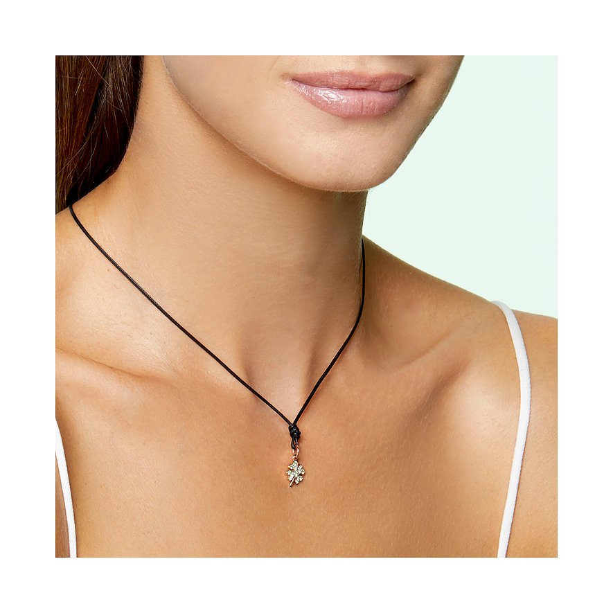 DoDo hanger van 375 roségoud met tsavoriet.