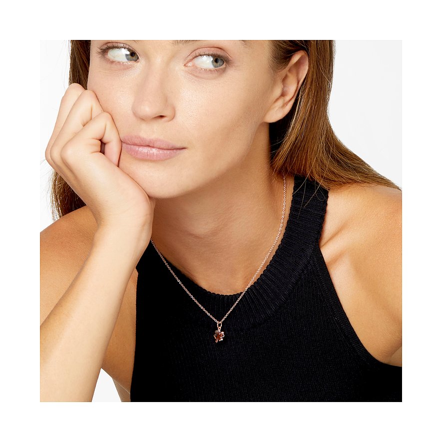 DoDo Anhänger aus 375 Roségold mit Kleeblatt-Anhänger.