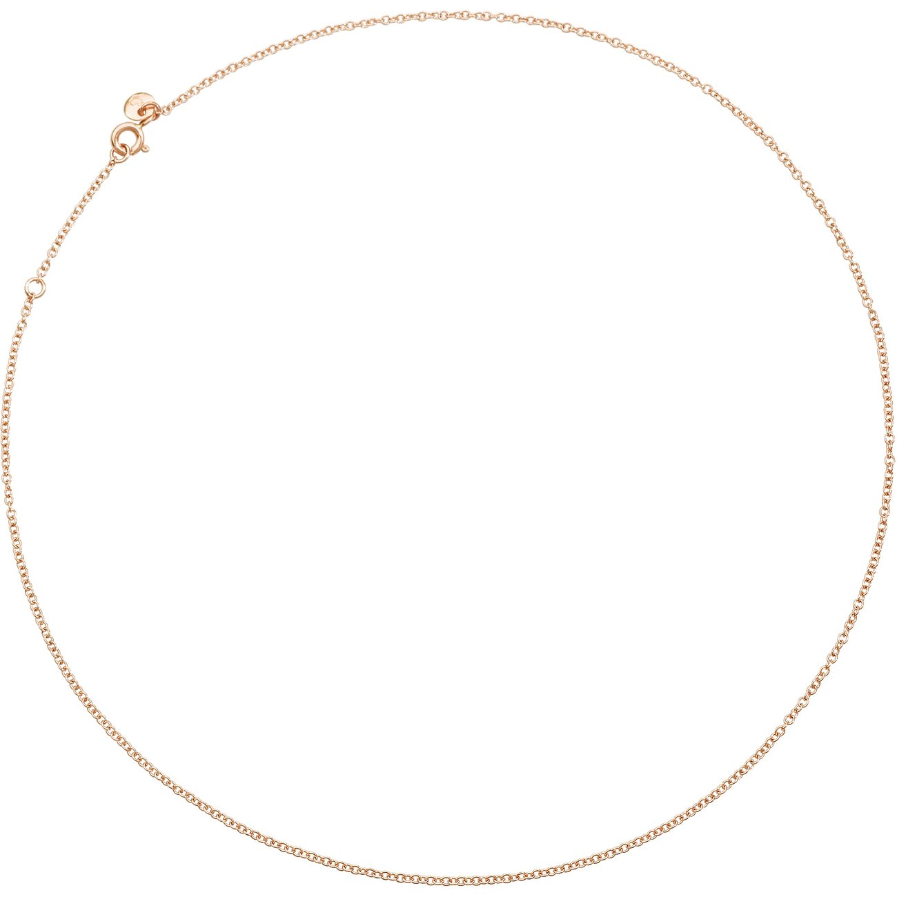 DoDo ketting van 375 roségoud met een fijne schakelketting.