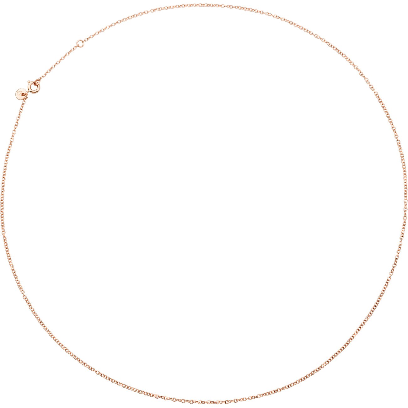 DoDo roségouden vergulde ketting van 9 karaat roségoud.