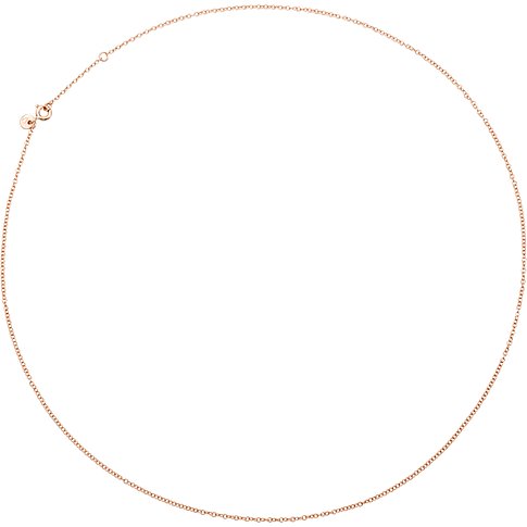 DoDo roségouden vergulde ketting van 9 karaat roségoud.