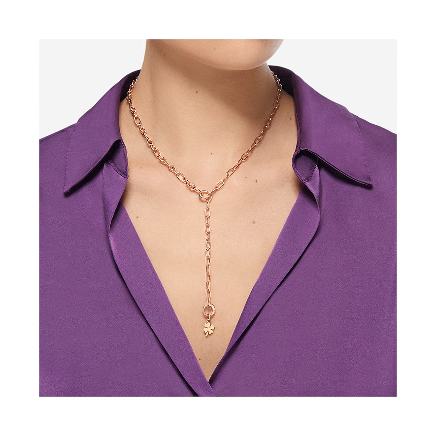 DoDo ketting van 925 zilver met klaverbedel.
