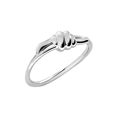 DoDo Ring aus 925er Silber mit Knoten-Design.