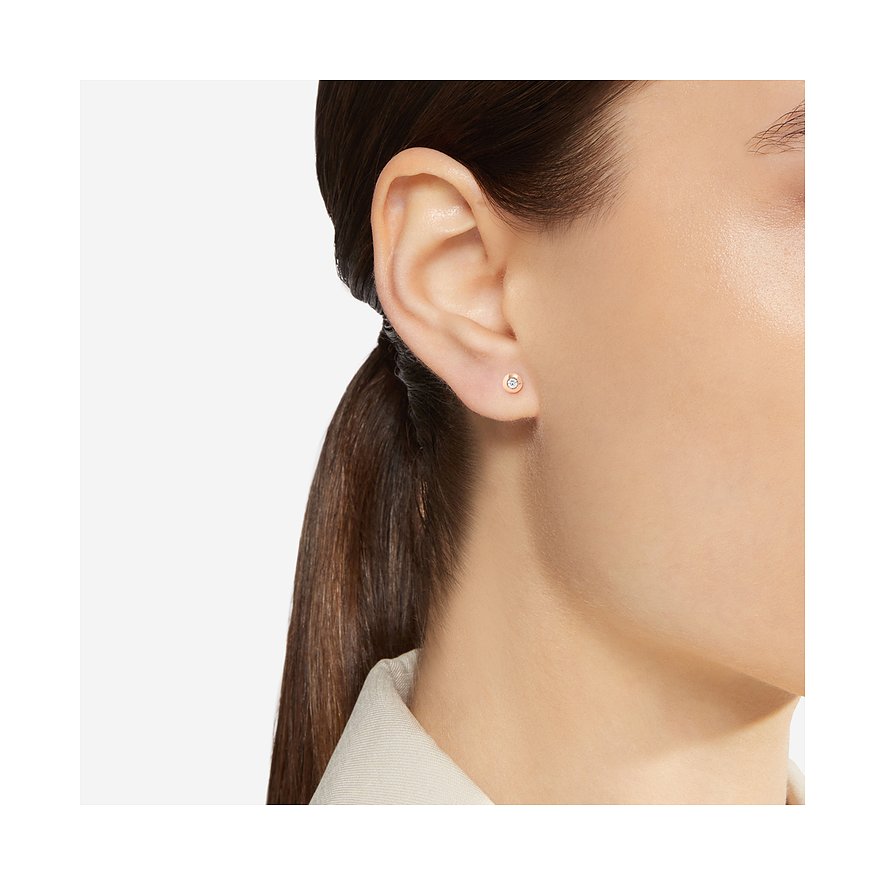 DoDo Ohrstecker aus 375 Roségold mit Diamant.