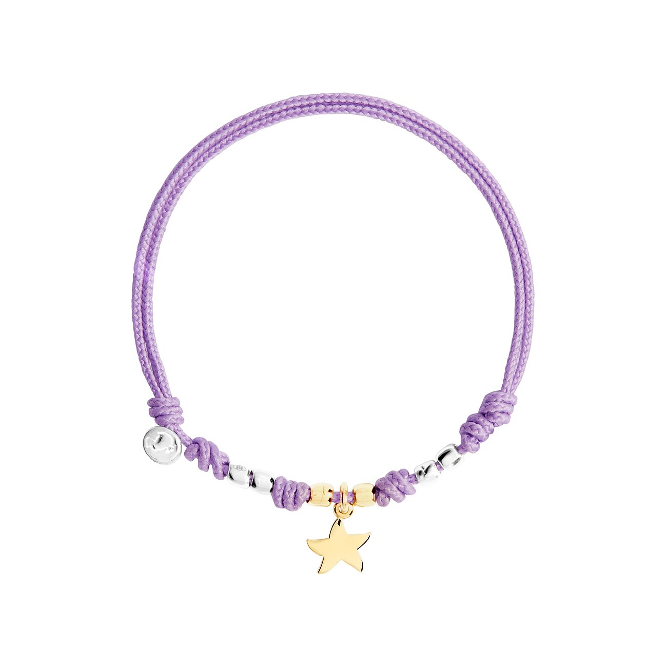 DoDo Armband aus 750 Gelbgold und 925 Silber mit Stern-Anhänger.