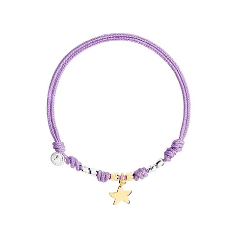 DoDo Armband aus 750 Gelbgold und 925 Silber mit Stern-Anhänger.