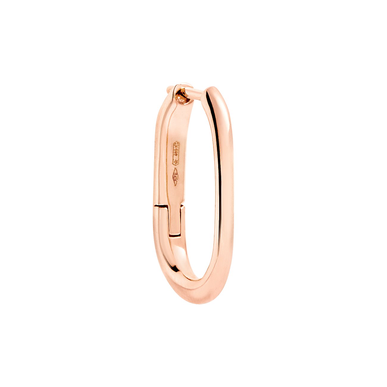 DoDo Ohrring aus 375 Roségold, oval.