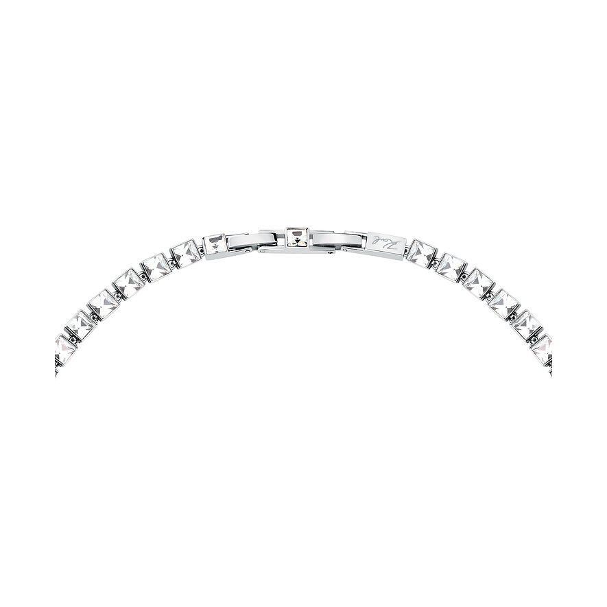 Karl Lagerfeld Kette aus Edelstahl mit Kristallen.