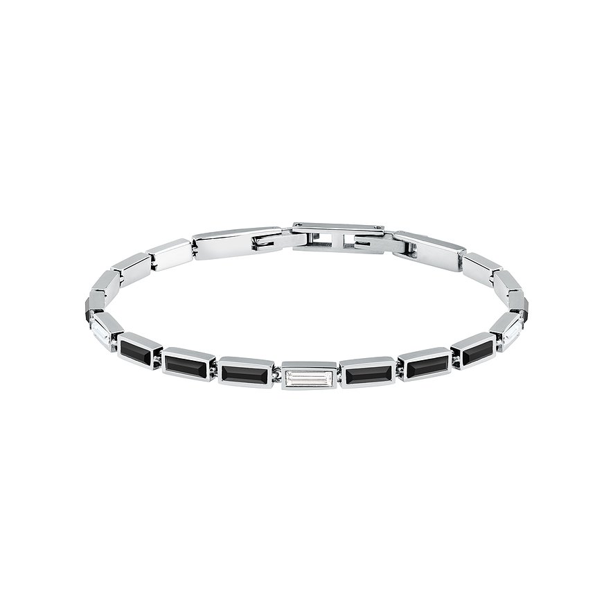 Karl Lagerfeld Armband, Kristall, Damen, Edelstahl, silber