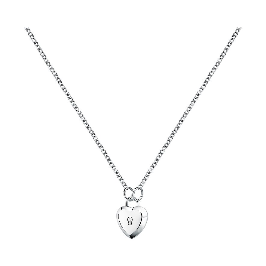 Karl Lagerfeld Kette, Kristall, Damen, Edelstahl, silber