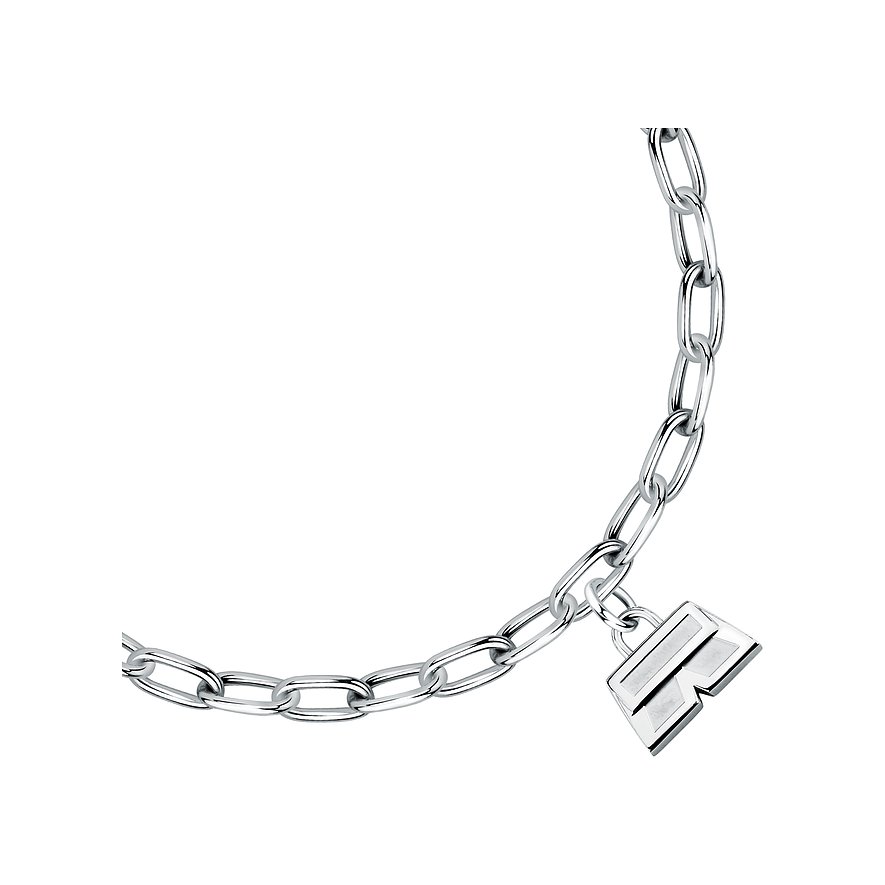 Karl Lagerfeld Armband aus Edelstahl mit Anhänger.