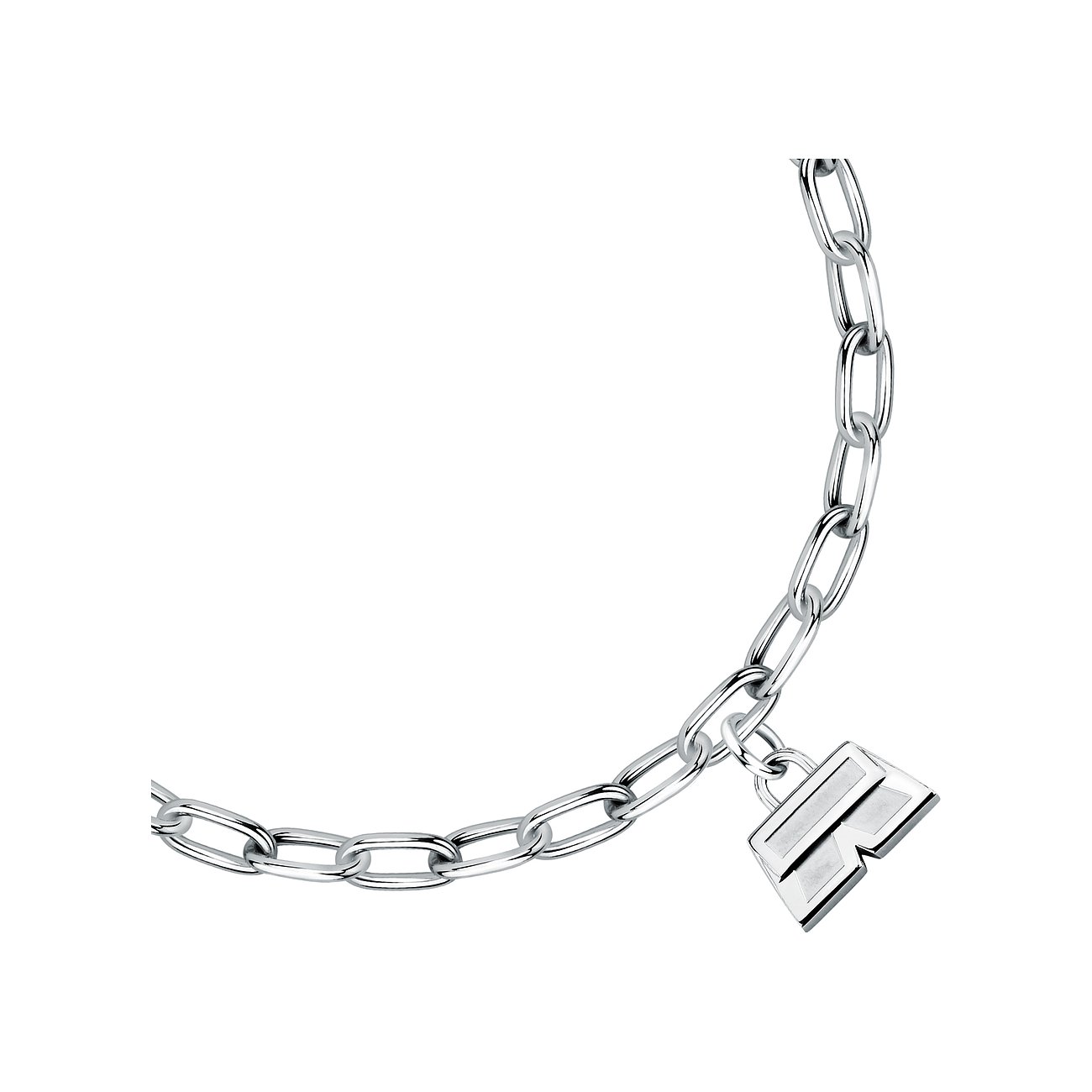 Karl Lagerfeld Armband aus Edelstahl mit Anhänger.