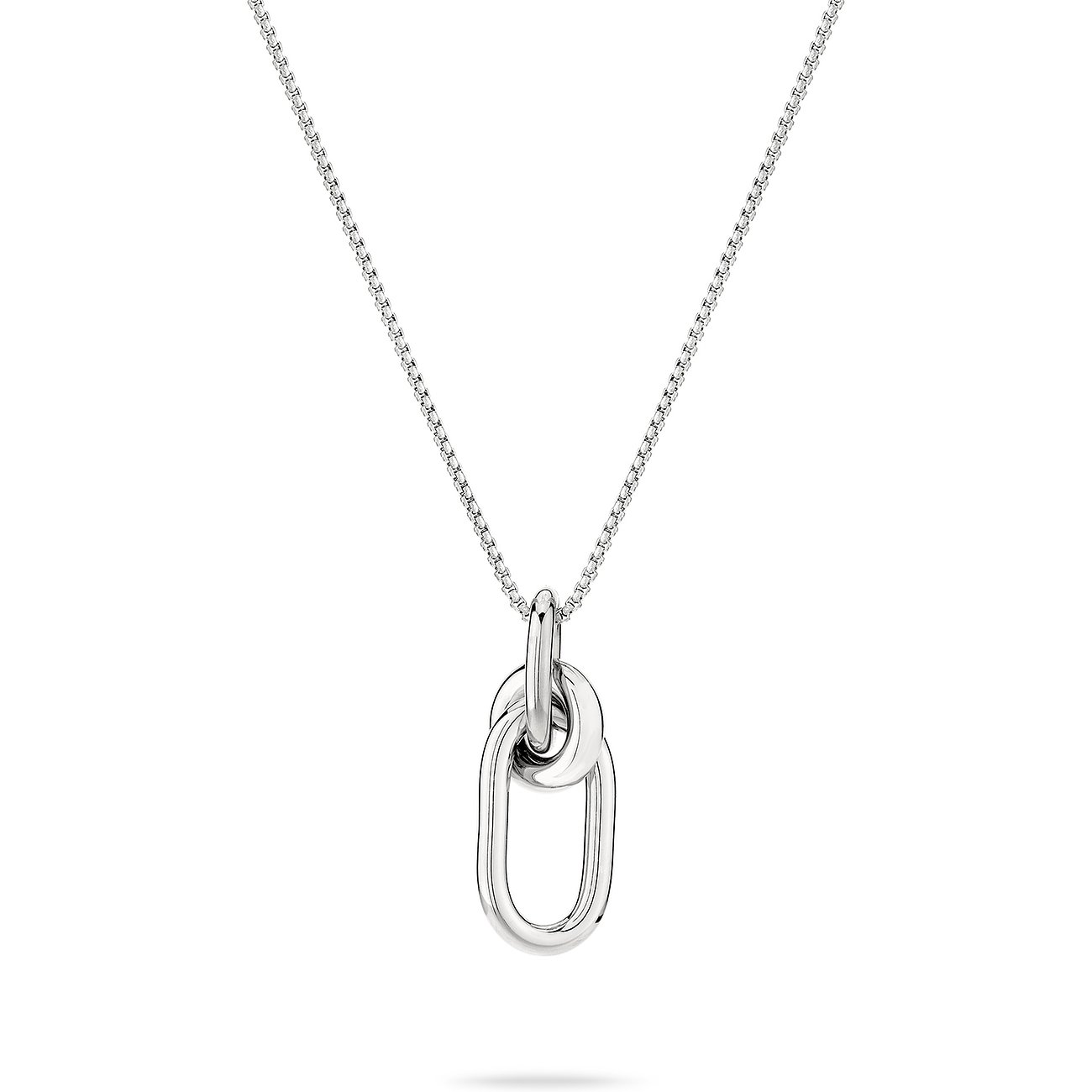 Liebeskind halsband i rostfritt stål med ovala länkar.