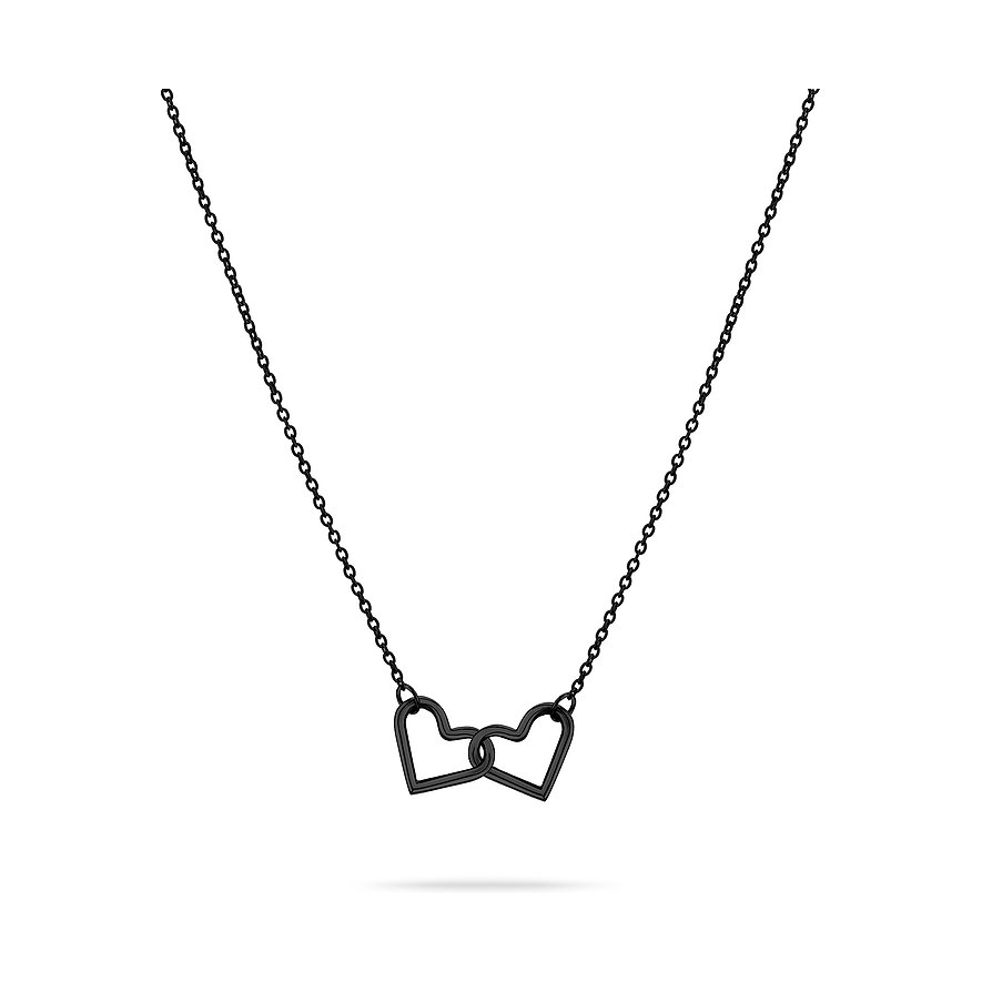 Liebeskind Kette, Damen, Edelstahl, schwarz
