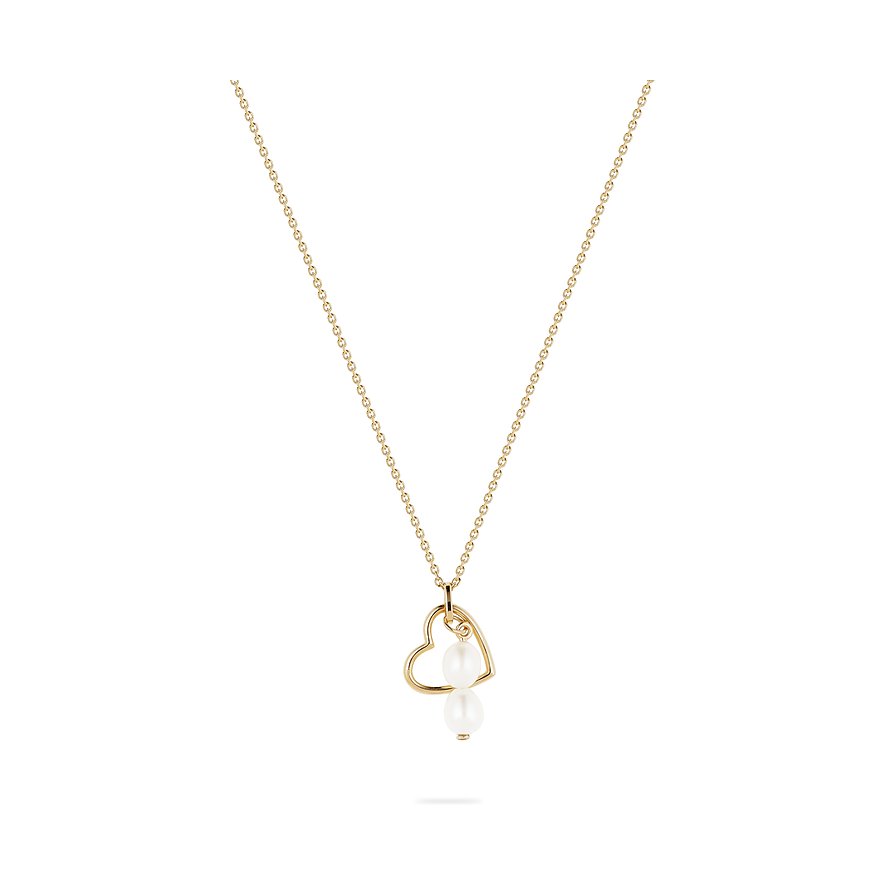 CHRIST Kette, Süßwasserperle, Damen, 585er Gelbgold, gelbgold
