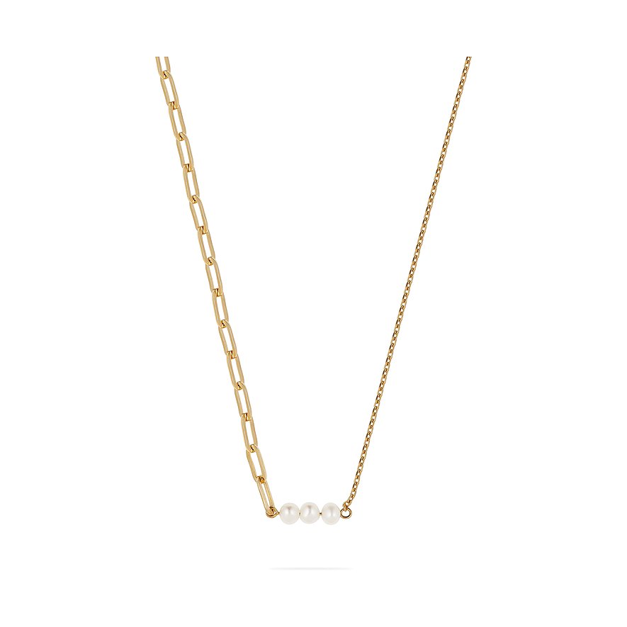 CHRIST Kette, Süßwasserperle, Damen, 585er Gelbgold, gelbgold