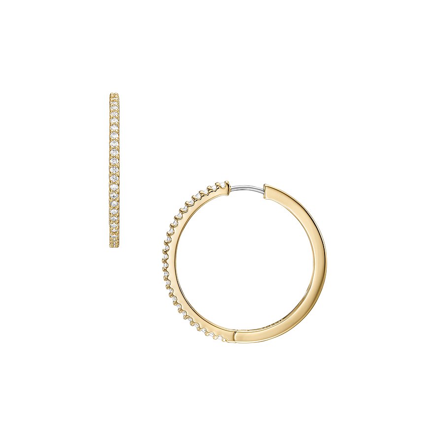 Fossil Creolen ELLIS, Glasstein, Damen, Metall, gold