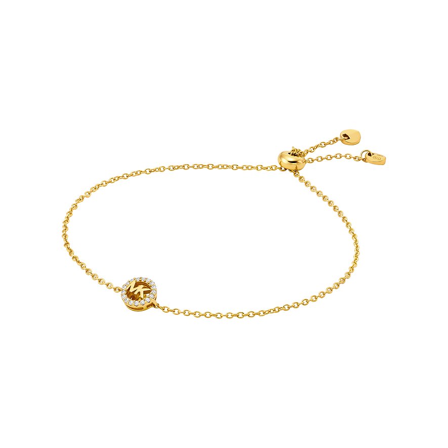 Michael Kors Armband KORS MK, Zirkonia, Damen, 925er Silber, gold