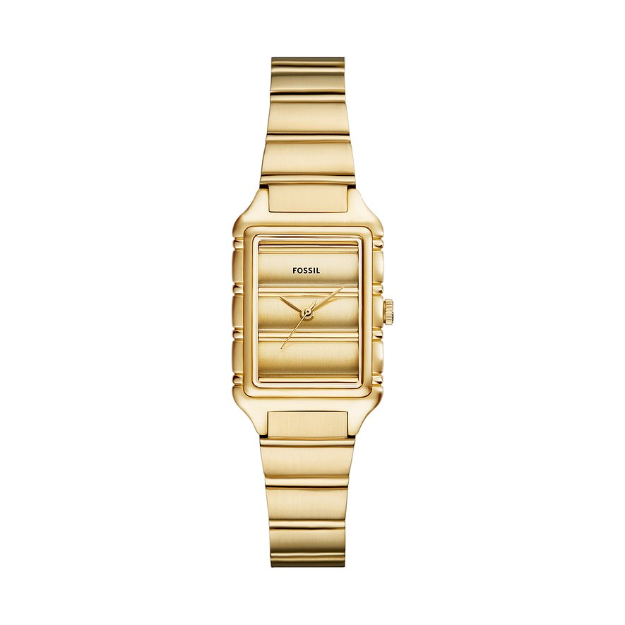 Fossil Damenuhr RAQUEL ES5389, Damen, Edelstahl, Armband: Edelstahl, Quarz, analog