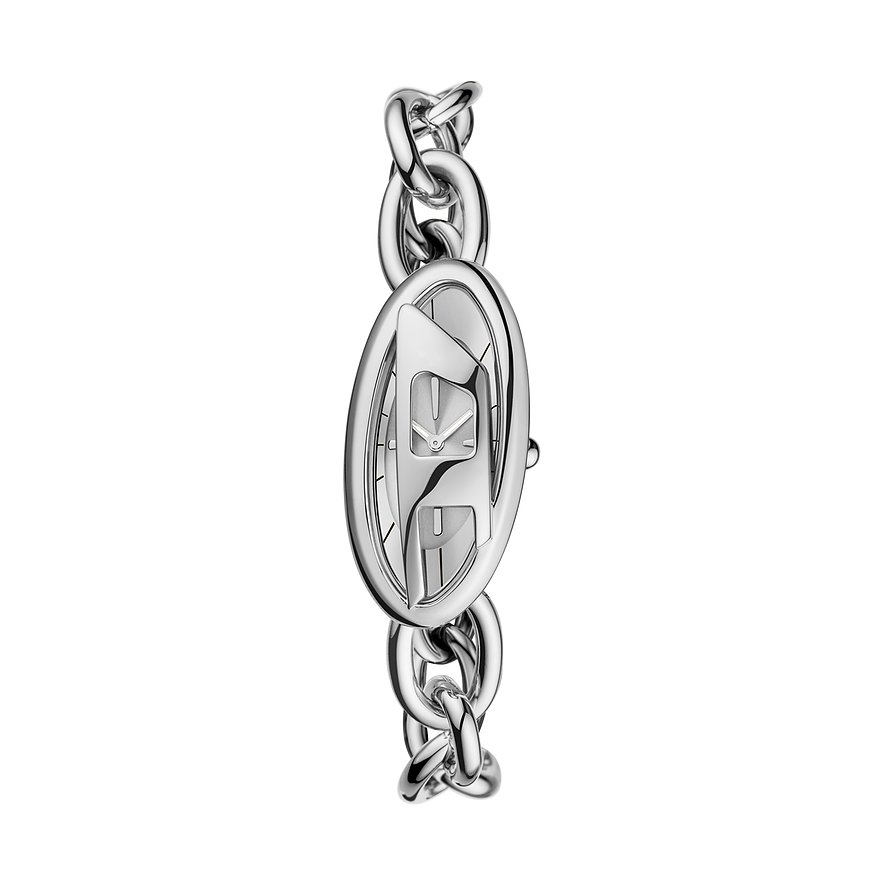 Diesel Damenuhr D-ERA DZ5609, Damen, Edelstahl, Armband: Edelstahl, Quarz, analog