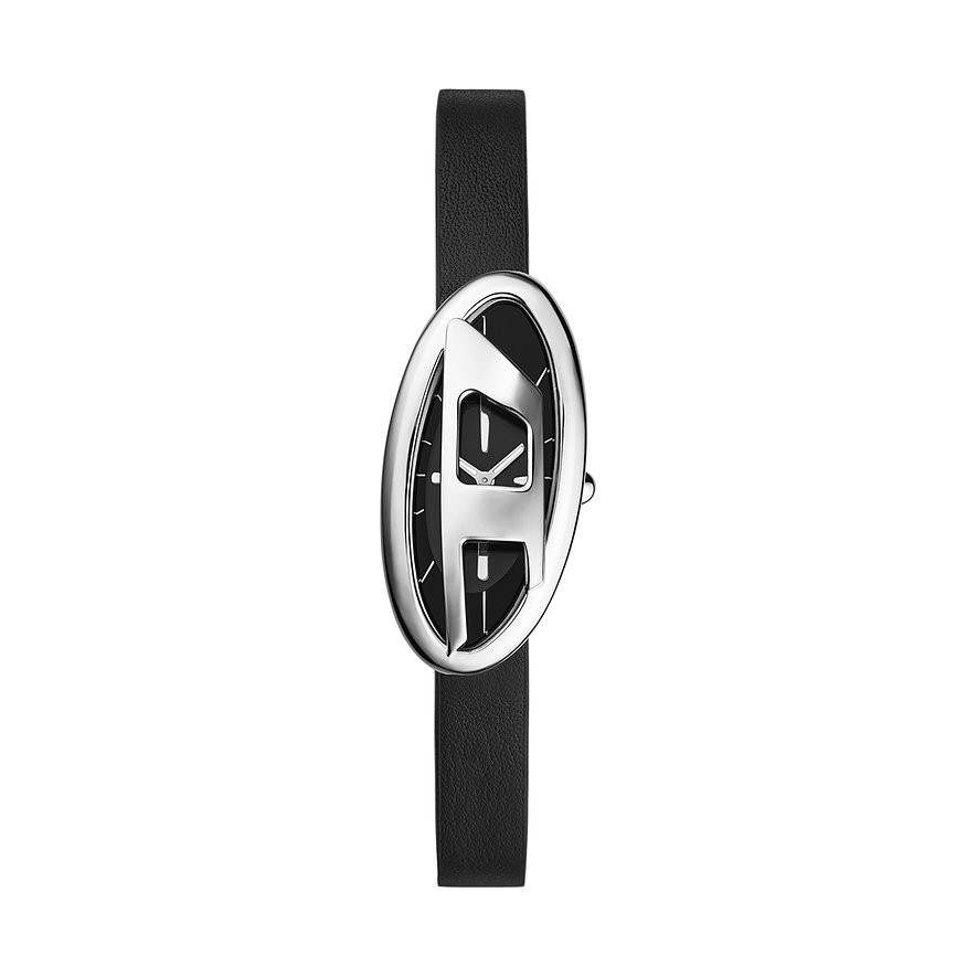 Diesel Damenuhr D-ERA DZ5612, Damen, Edelstahl, Armband: Leder, Quarz, analog