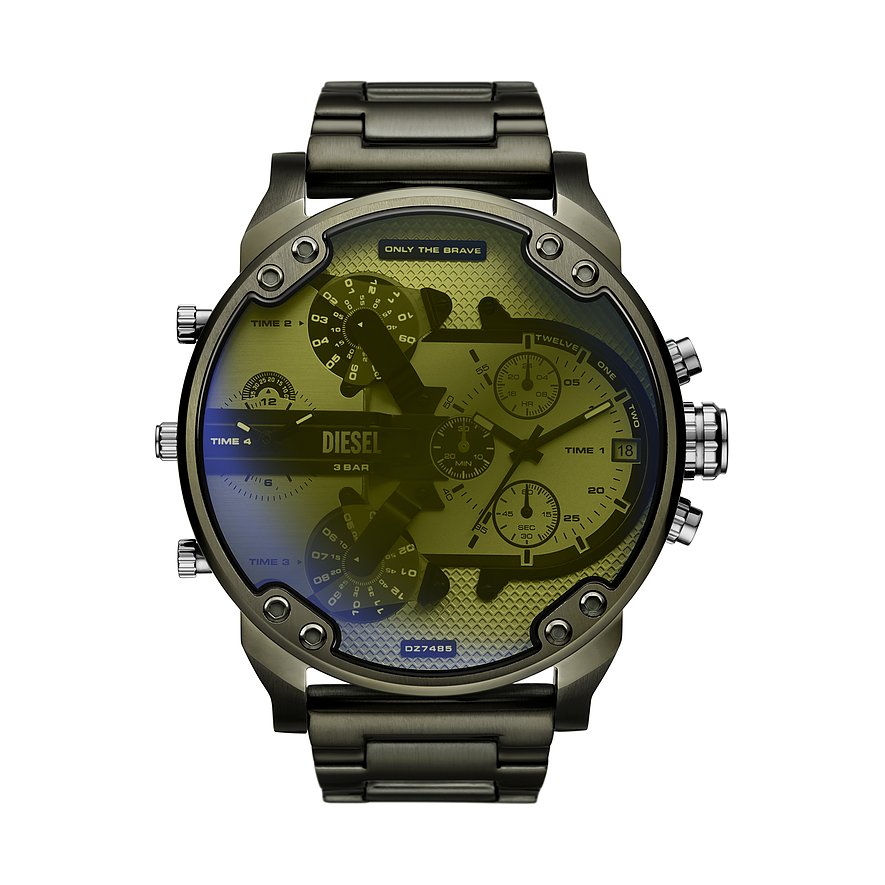 Diesel Chronograph MR. DADDY 2.0 DZ7485, Herren, Edelstahl, Armband: Edelstahl, Quarz, analog