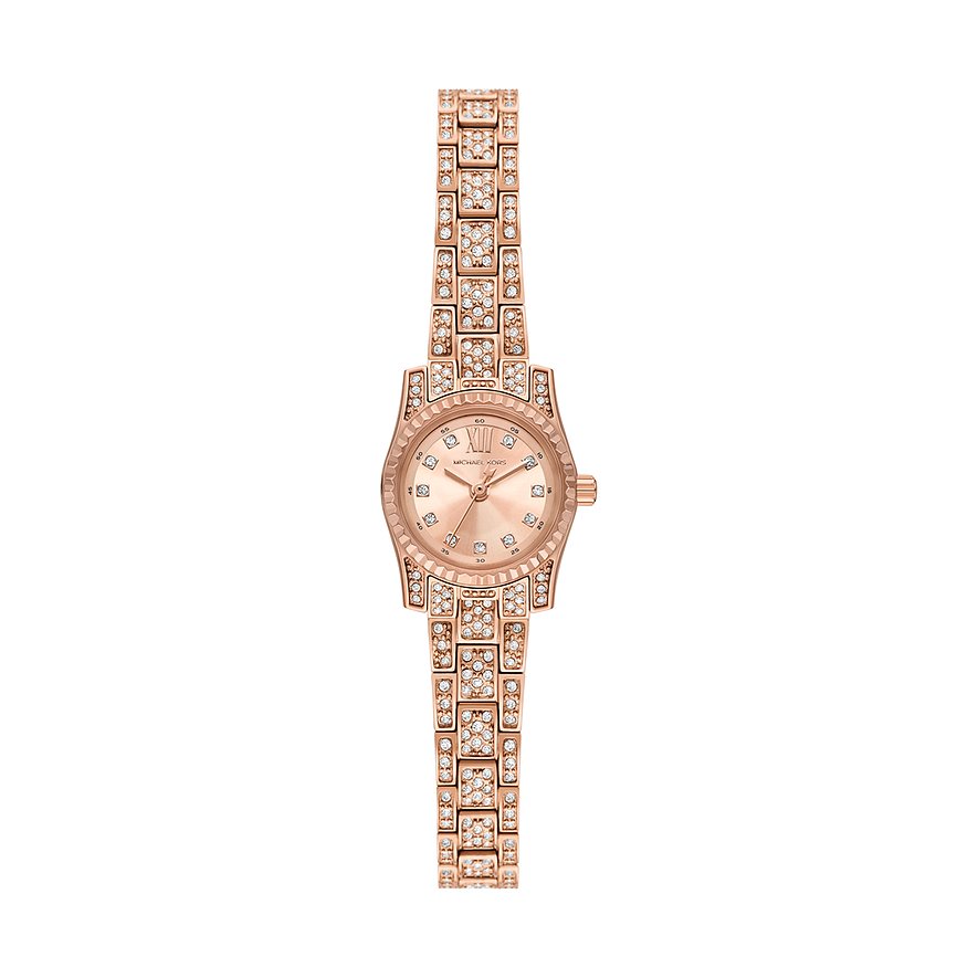 Michael Kors Damenuhr MICRO PETITE LEXINGTON MK4863, Damen, Edelstahl, Armband: Edelstahl, Quarz, analog