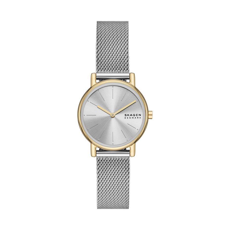 Skagen Uhren-Set SIGNATUR LILLE SKW3153SET, Damen, Edelstahl, Armband: Edelstahl, Quarz, analog