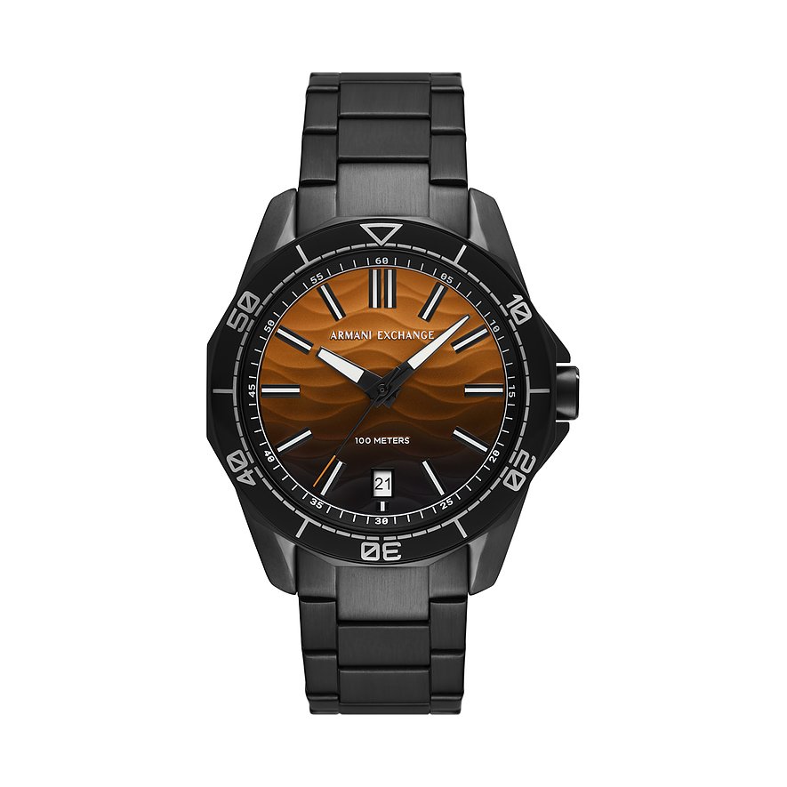 Armani Exchange Herrenuhr AX1964, Herren, Edelstahl, Armband: Edelstahl, Quarz, analog