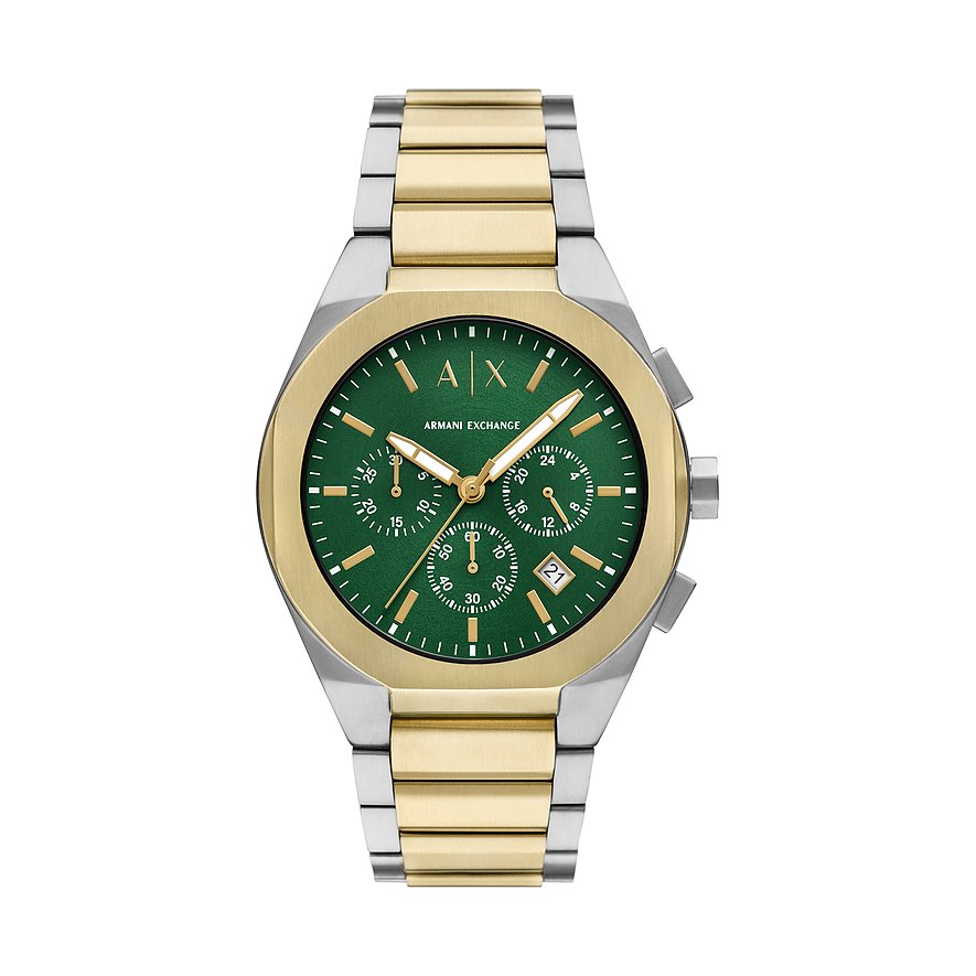 Armani Exchange Chronograph AX4184, Herren, Edelstahl, Armband: Edelstahl, Quarz, analog