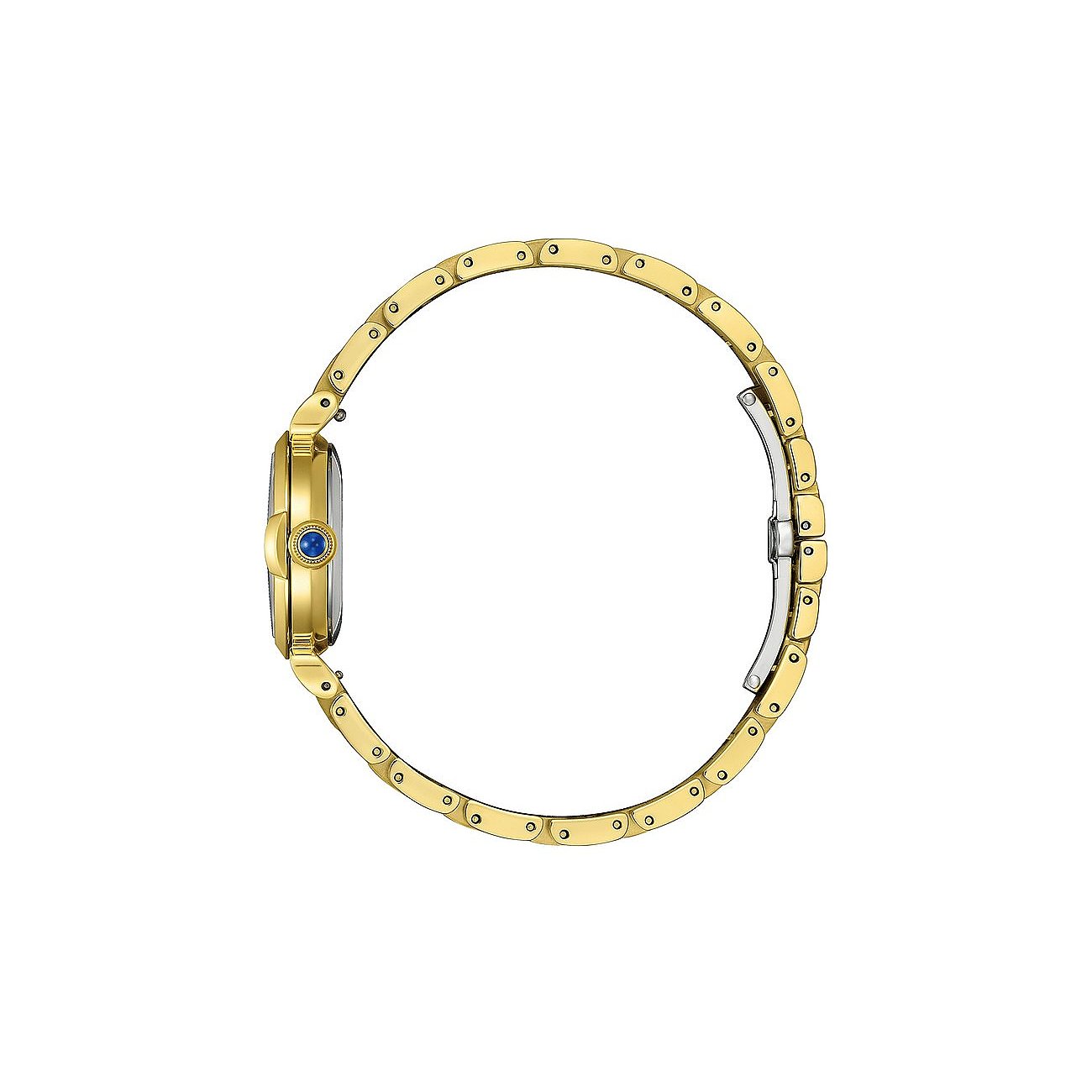 Citizen Damenuhr mit Edelstahlgehäuse, goldfarben, analog.