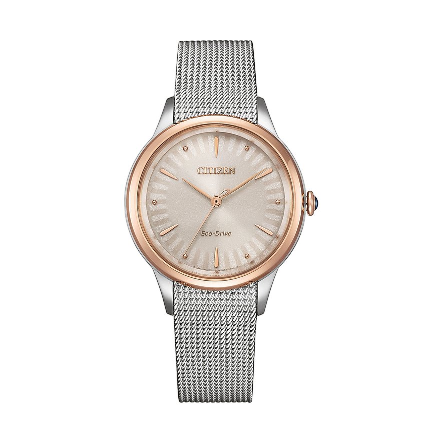 Citizen Damenuhr Elegant Citizen L EM1156-80X, Damen, Edelstahl, Armband: Edelstahl, Quarz, analog