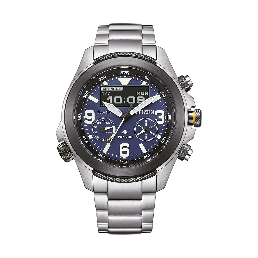 Citizen Herrenuhr Promaster Land 35th Promaster Anniversary Mdl JV1006-51L, Herren, Edelstahl, Armband: Edelstahl, Quarz