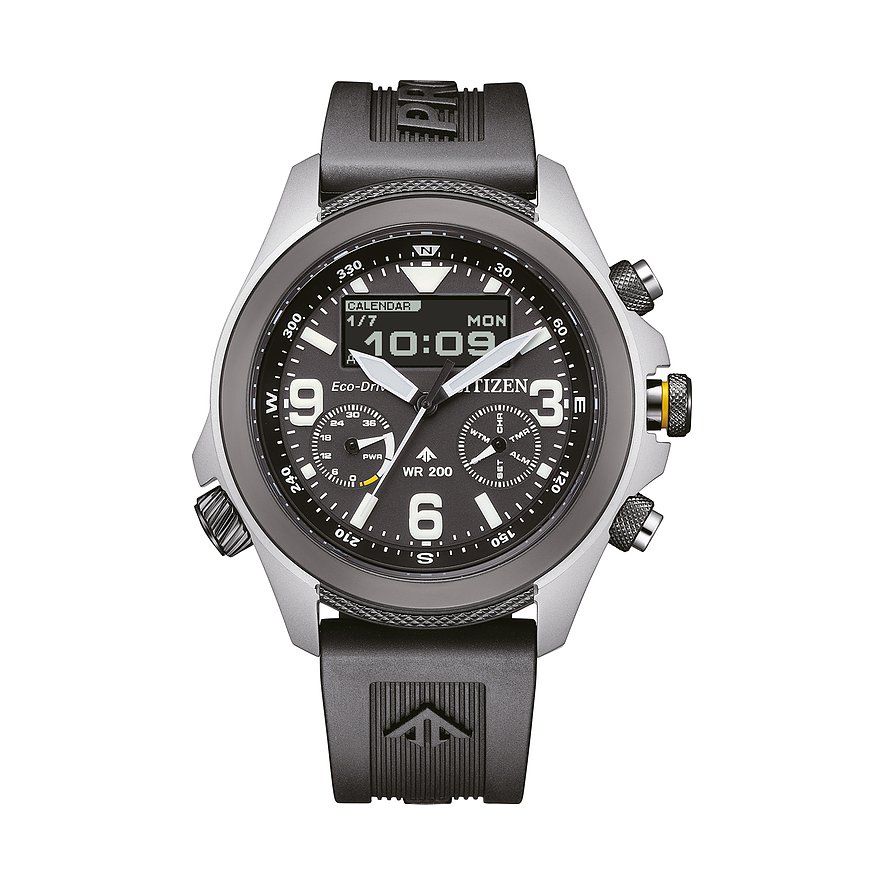 Citizen Herrenuhr Promaster Land 35th Promaster Anniversary Mdl JV1007-07E, Herren, Edelstahl, Armband: Kautschuk, Quarz