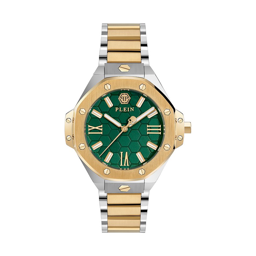 Philipp Plein Damenuhr QUEEN PWBDA0724, Herren, Edelstahl, Armband: Edelstahl, analog