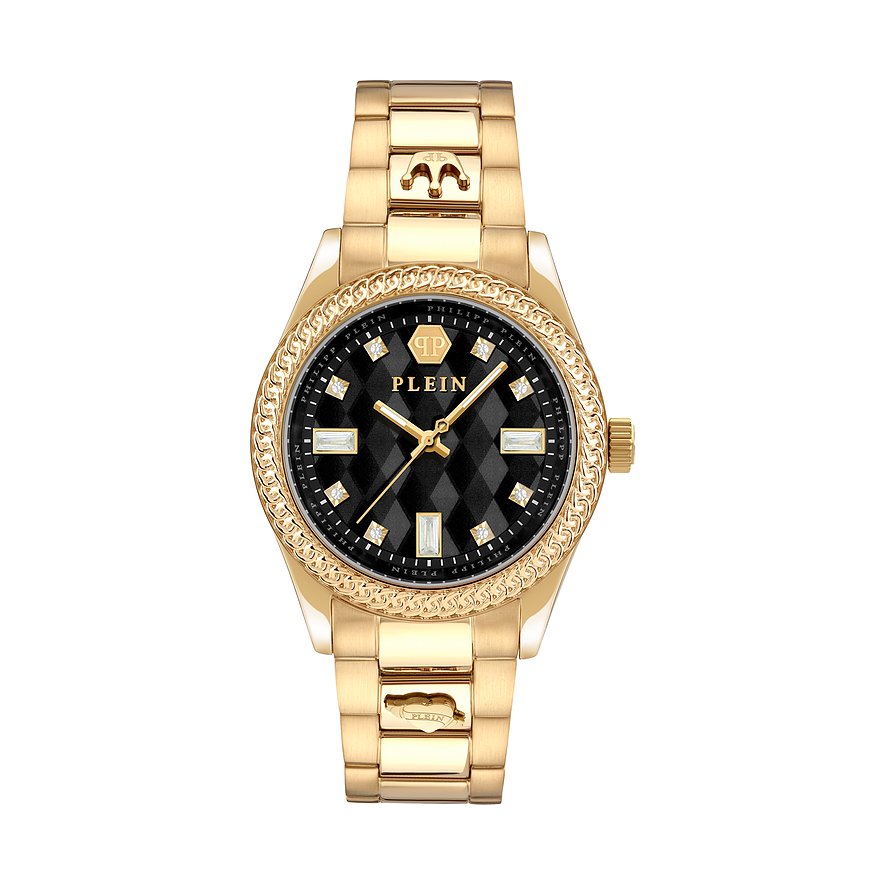 Philipp Plein Damenuhr QUEEN PWCDA0624, Damen, Edelstahl, Armband: Edelstahl, analog